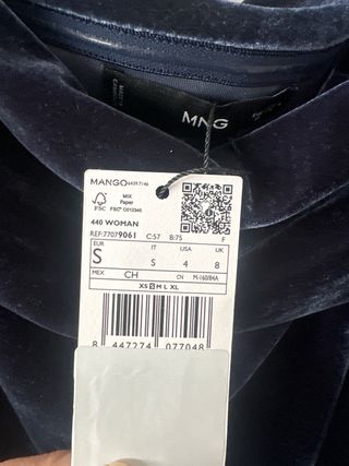 Vestido Terciopelo Azul Corto Palabra de Honor