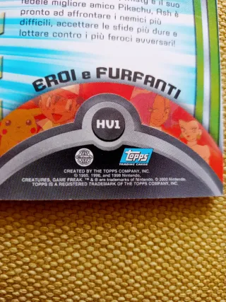 9 Carte Pokemon Eroi e Furfanti