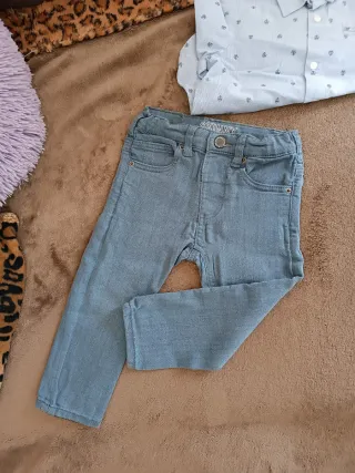 Pantaloni Zara bimbo azzurri skinny