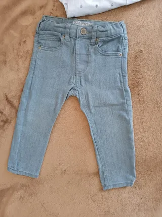 Pantaloni Zara bimbo azzurri skinny