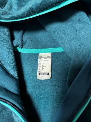 Chaqueta polar Decathlon verde talla L