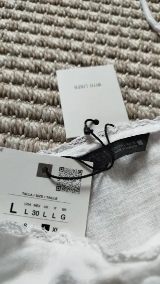 Top de lino Zara nuevo con etiqueta