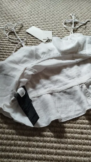 Top de lino Zara nuevo con etiqueta