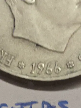 100 Pesetas Plata Franco 1966