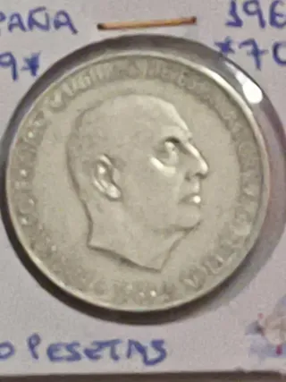 100 Pesetas Plata Franco 1966
