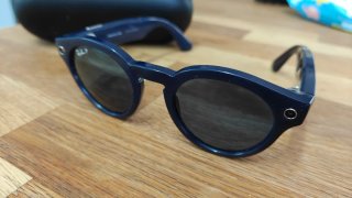 Gafas Ray-Ban Stories Round Azul + cargador