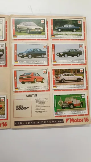Album Cromos Motor 16 Coches Coleccion