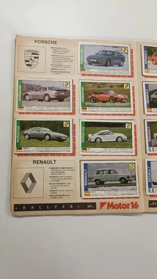 Album Cromos Motor 16 Coches Coleccion