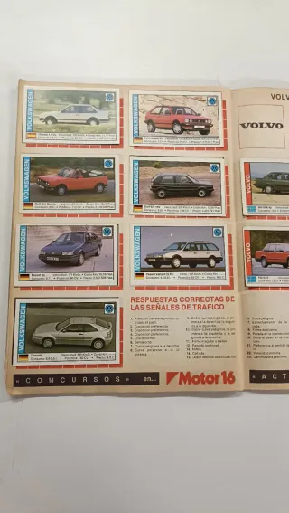 Album Cromos Motor 16 Coches Coleccion