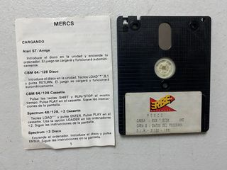 MERCS AMSTRAD 6128 DISCO ERBE VIDEOJUEGO