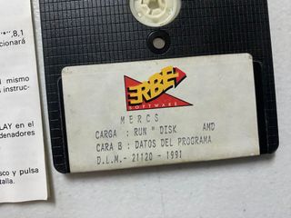 MERCS AMSTRAD 6128 DISCO ERBE VIDEOJUEGO