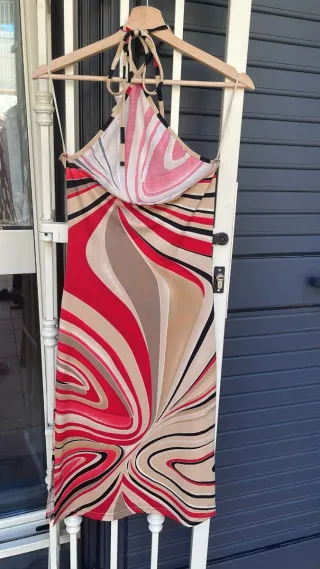 Abito donna fantasia geometrica