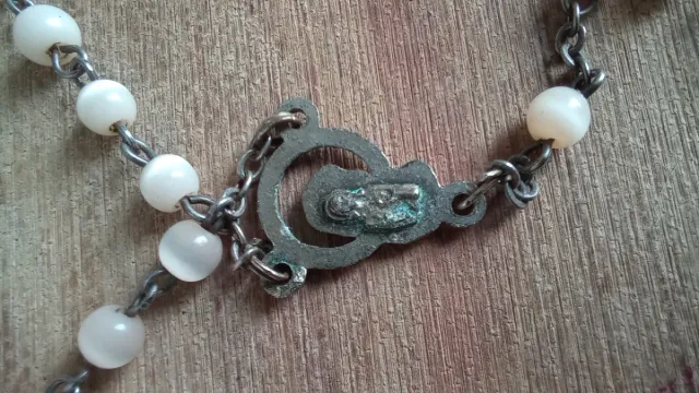 Antiguo Rosario corazón de jesus Jesús 35 ctm naca