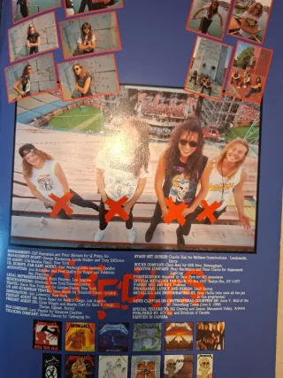 Metallica ...And Justice For All Tourbook 88-89