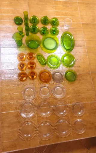 Lote de vajilla Duralex antigua vintage