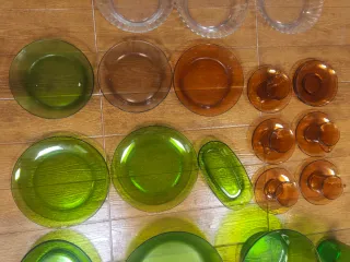 Lote de vajilla Duralex antigua vintage