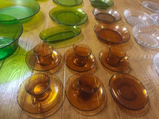 Lote de vajilla Duralex antigua vintage