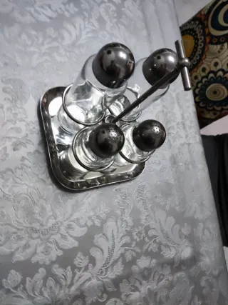 Mepra Oliera Porta Condimenti Acciaio Vetro