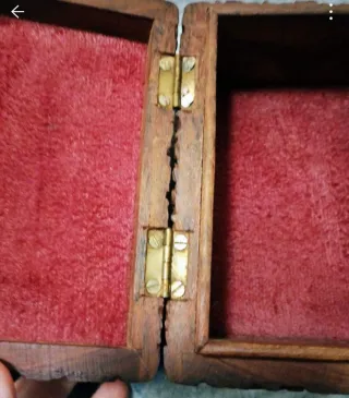 Caja joyero de palisandro vintage