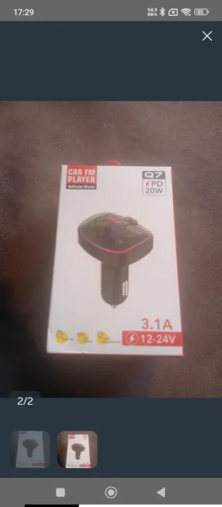 Adaptador Coche FM Bluetooth PD 20W