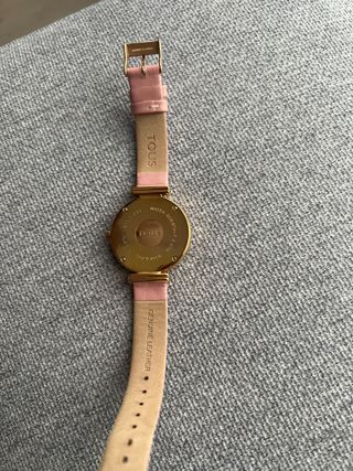 Reloj Tous Piel Rosa y Dorado
