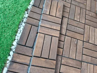 42 Baldosas Madera Compuesta Terraza