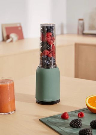 Batidora portátil Create con vaso (Azul)