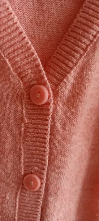 Cárdigan Bershka salmón Talla M