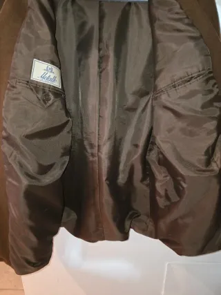 Chaqueta de lana M hombre marrón