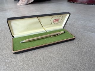 Bolígrafo Cross Dorado Estuche Incluido