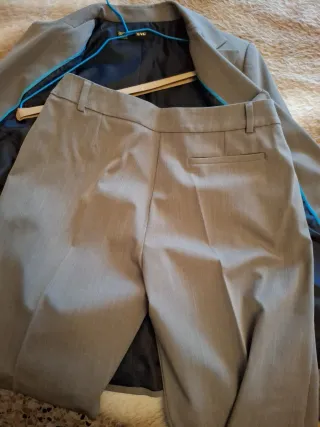 Traje Mango Gris Talla 40