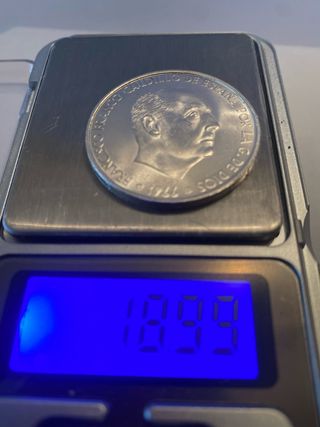 Moneda 100 Pesetas Plata 1966 Franco