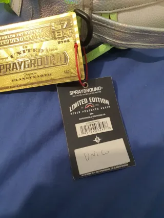 Zaino Sprayground Alieno Verde Argento