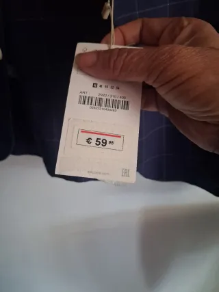 Traje Zara Azul Cuadros