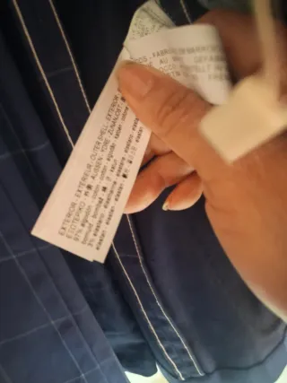 Traje Zara Azul Cuadros