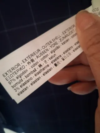 Traje Zara Azul Cuadros