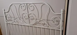 Cabecero Cama 1.50 Blanco Metal