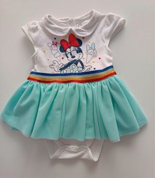 Body vestito Minnie bambina