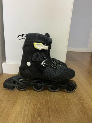 Patines Oxelo Negros con Cordones Verdes