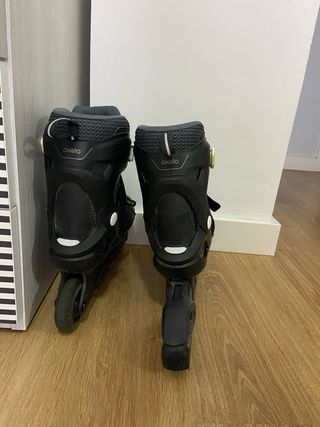 Patines Oxelo Negros con Cordones Verdes