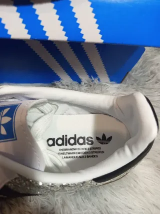 Adidas Samba OG Mujer Plata/Blanco