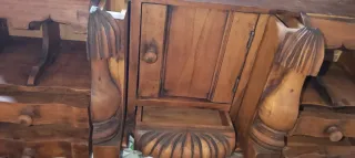 Bonito mueble secreter antiguo de madera