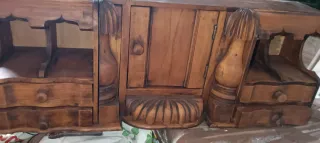Bonito mueble secreter antiguo de madera