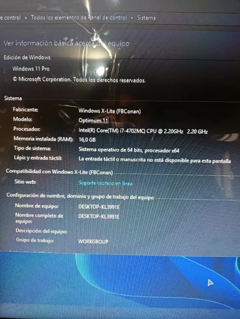 Portátil HP i7 16GB RAM 2.2GHz afbeelding 4
