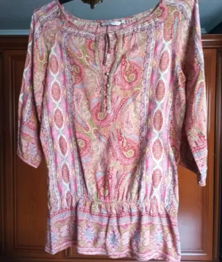 Blusa Estampada Paisley Multicolor