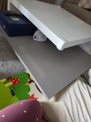 Mesa de centro blanca 90x90