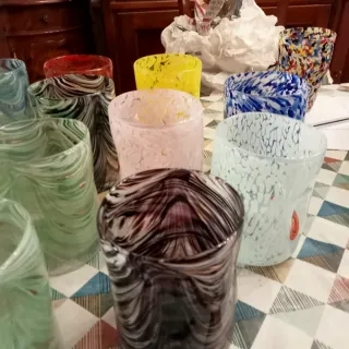 Bicchieri Murano Nuovi molti colori