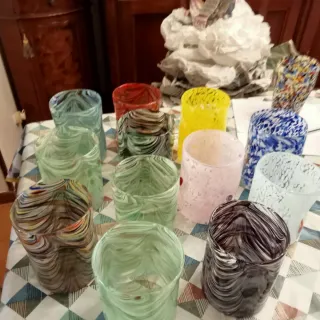 Bicchieri Murano Nuovi molti colori