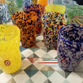 Bicchieri Murano Nuovi molti colori