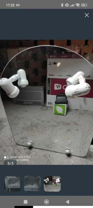 Lavabo de porcelana blanco